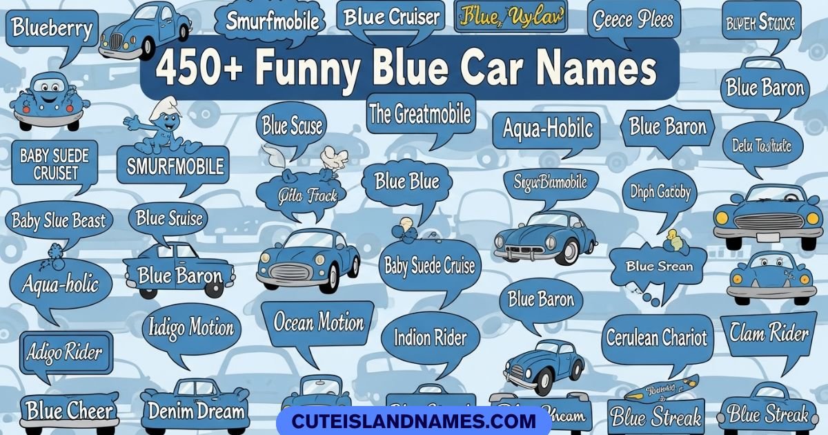 Funny Blue Car Names