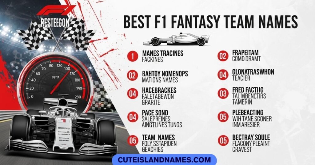 Best F1 Fantasy Team Names