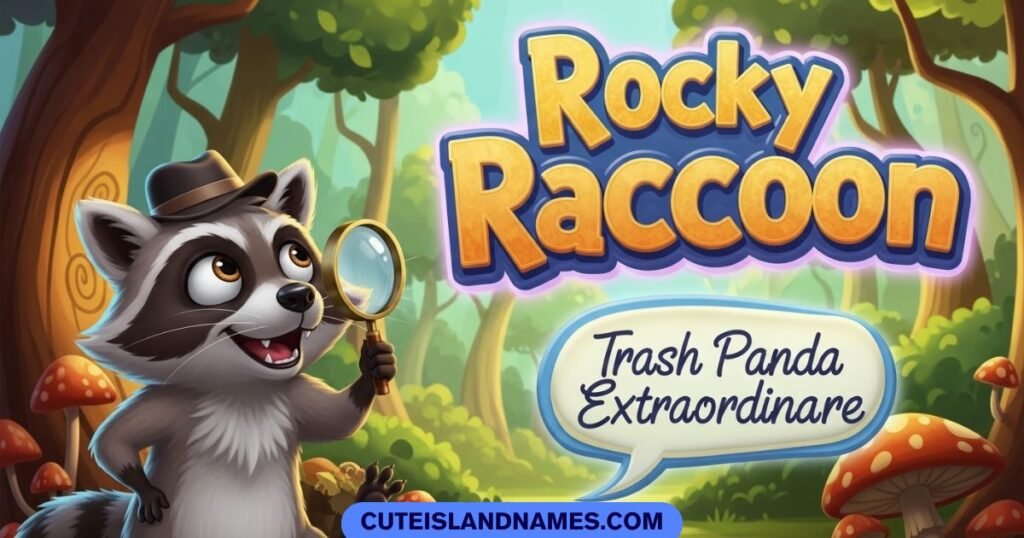 cartoon raccoon name ideas creative raccoon names