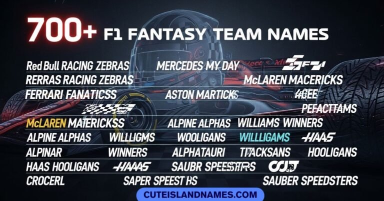F1 Fantasy Team Names