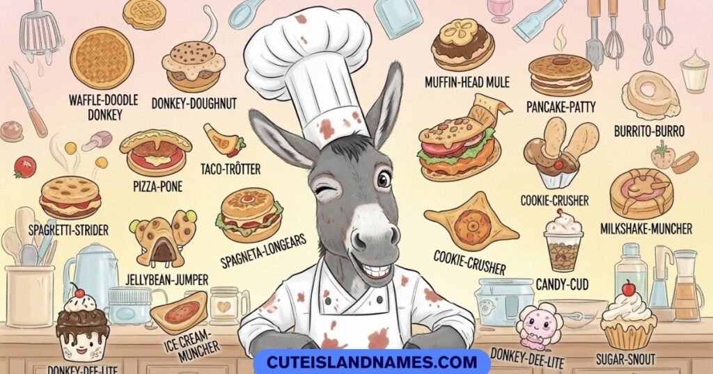 Food-Themed Funny Donkey Names