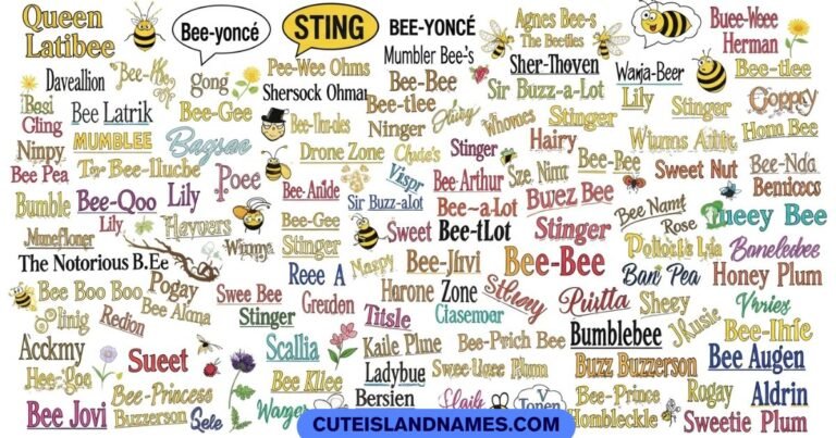 Funny Bee Names