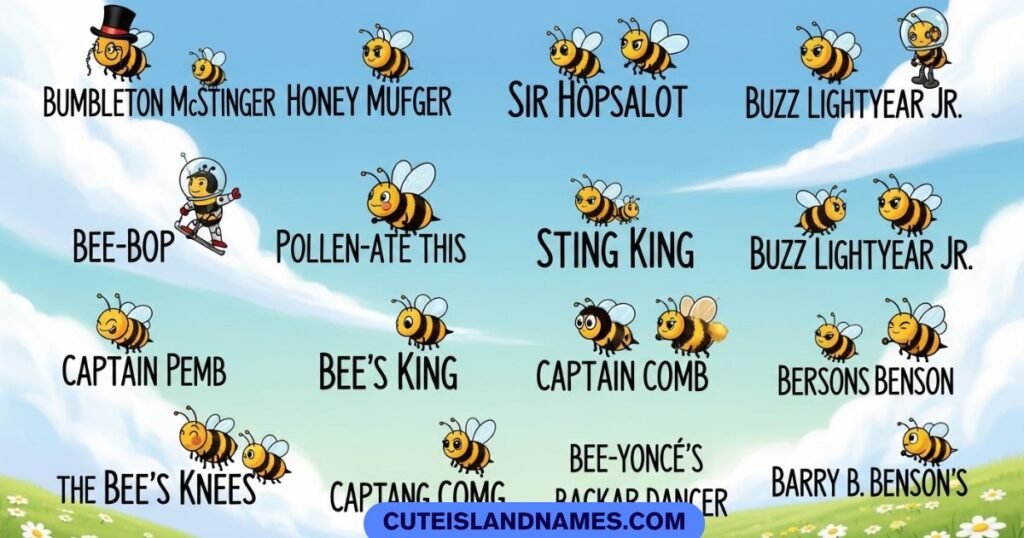 Funny Bee Names Boy