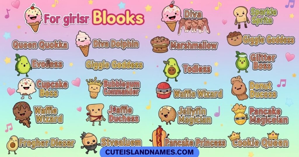 Funny Blooket Names For Girl