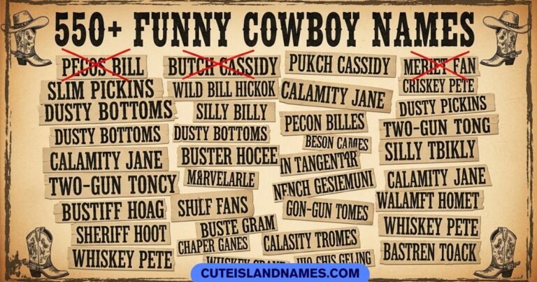 Funny Cowboy Names