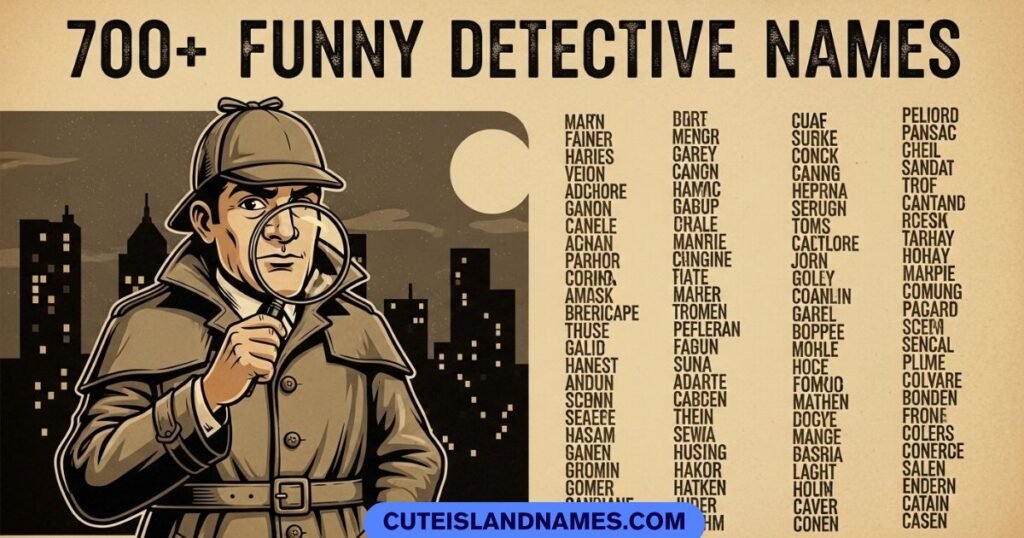 Funny Detective Name
