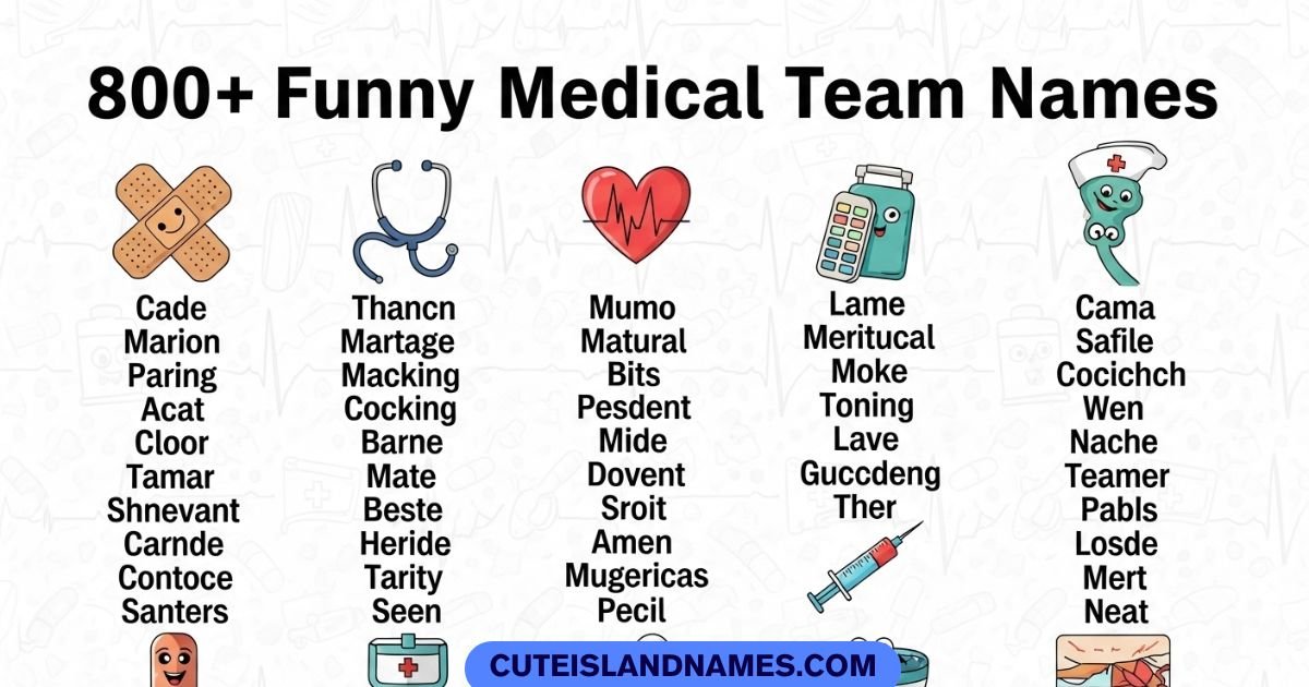 Funny Medical Team Names