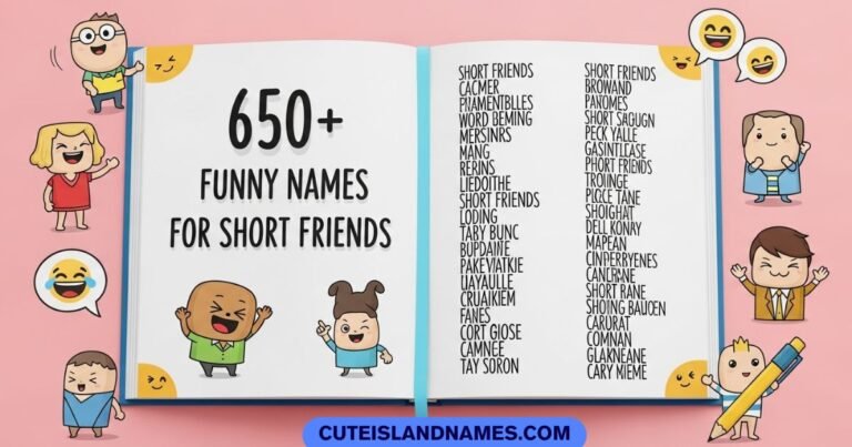 funny names for short friends