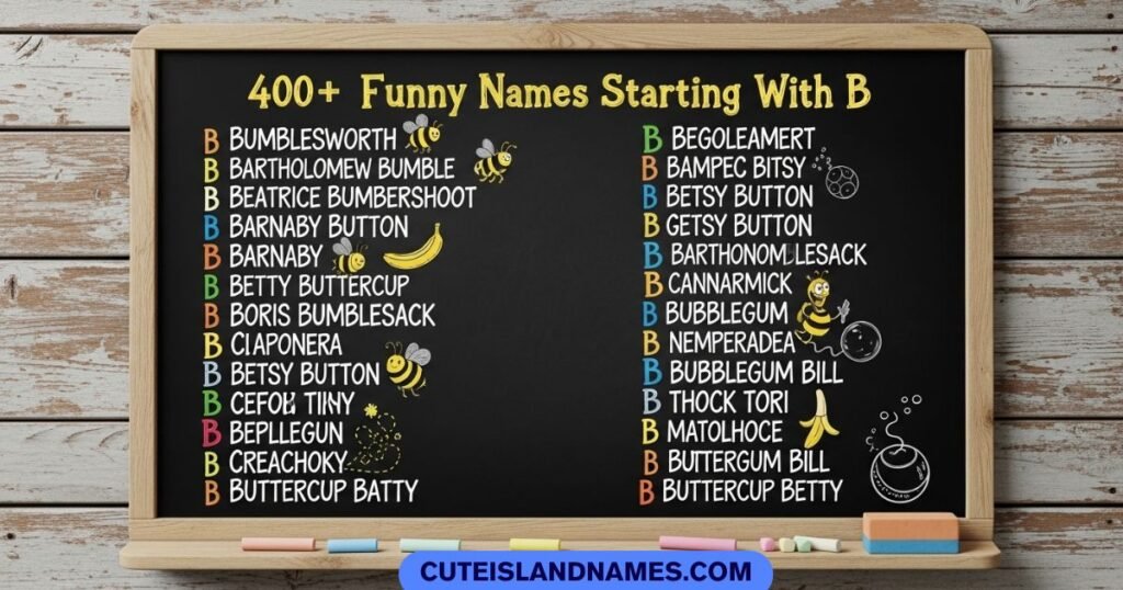 Funny Names Starting With B