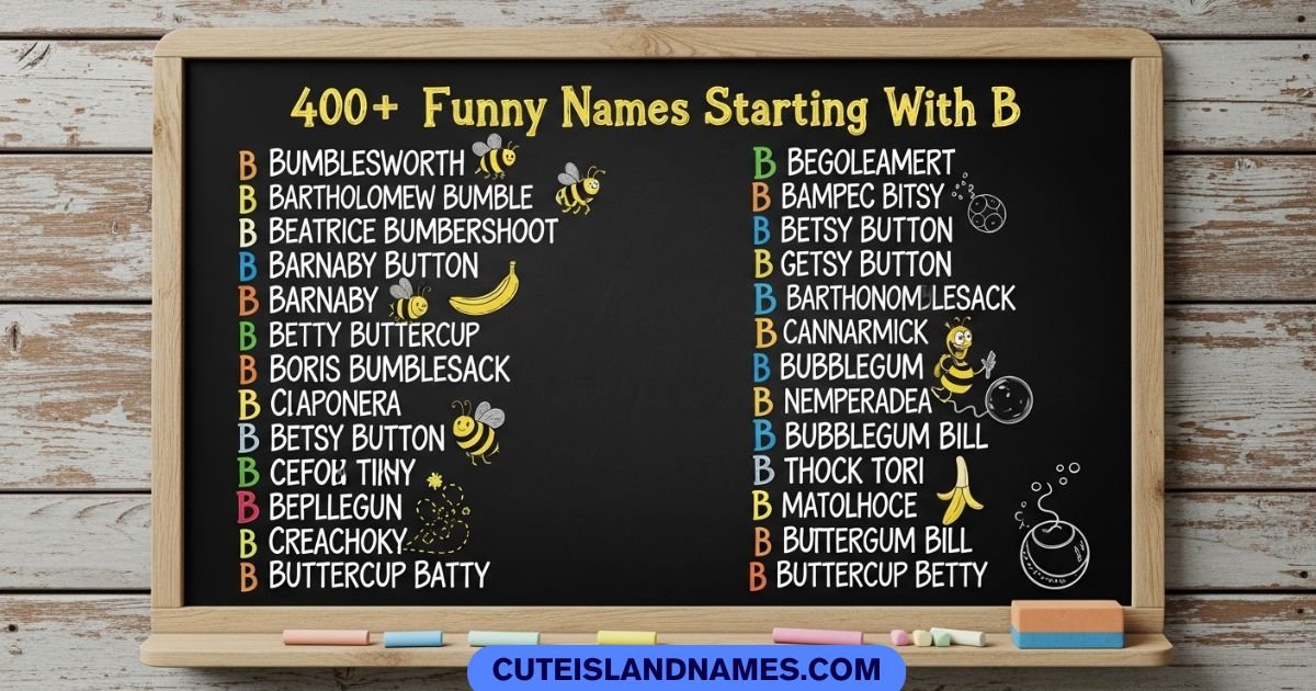 Funny Names Starting With B