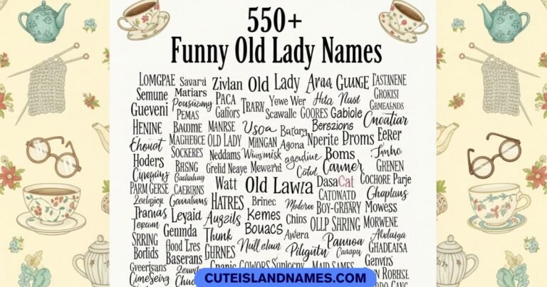 Funny Old Lady Names