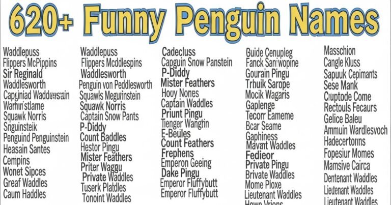 Funny Penguin Names