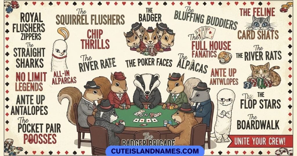 Funny Poker Group Names To Unite Your Crew