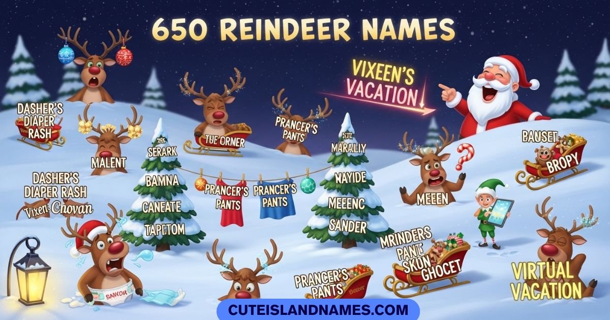 Funny Reindeer Names