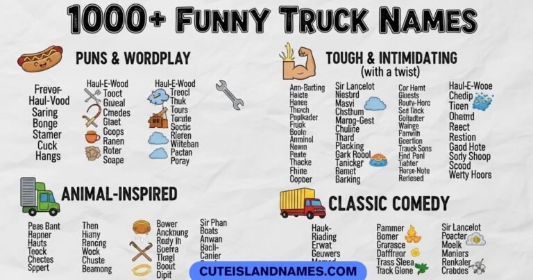 Funny Truck Names