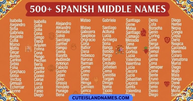 Spanish Middle Names