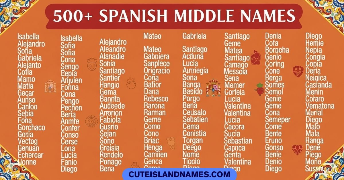 Spanish Middle Names