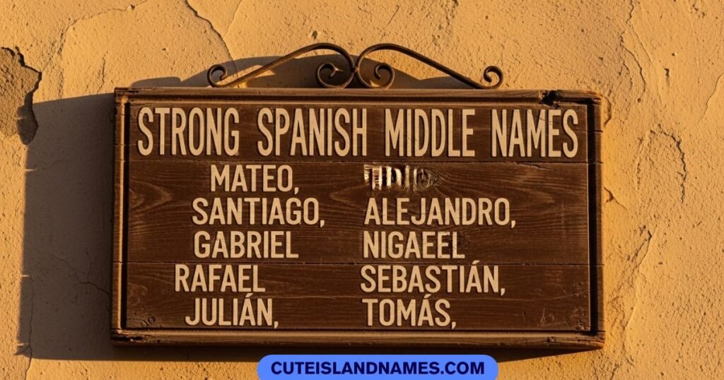 Strong Spanish Middle Names