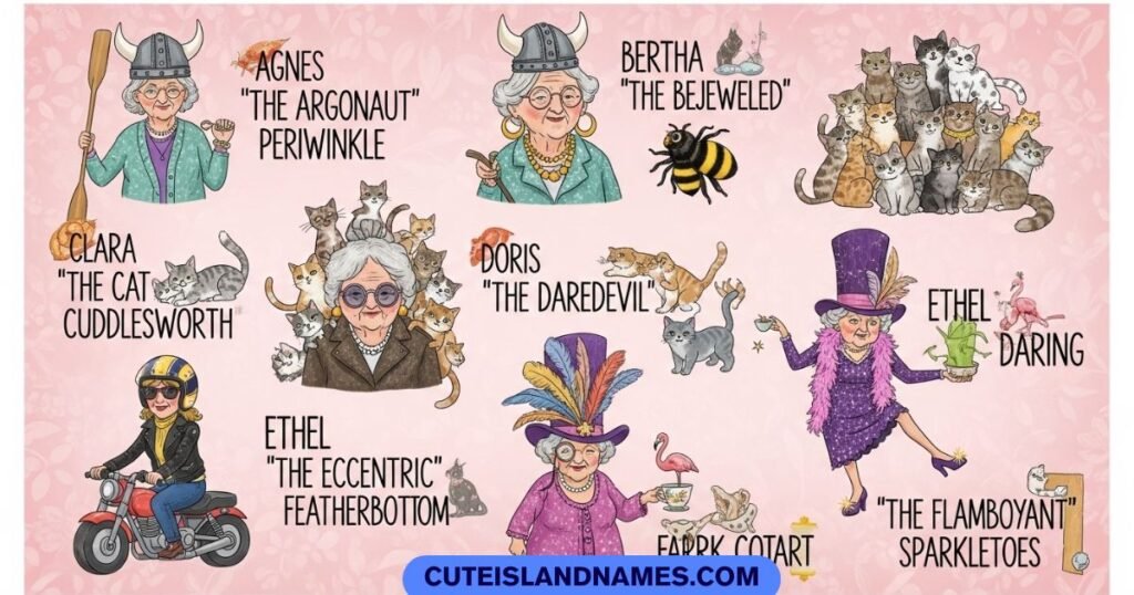 Themed Funny Old Lady Names