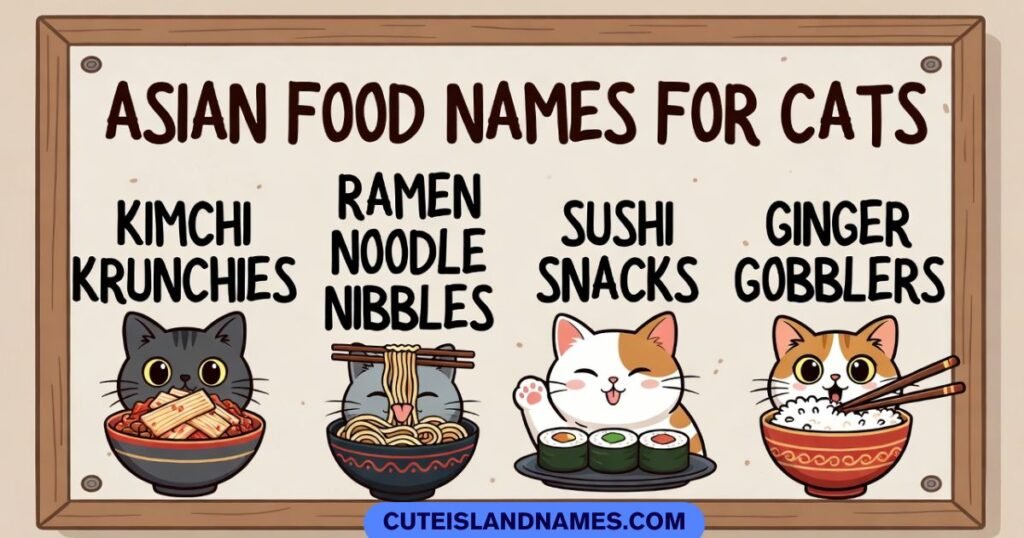 Asian Food Names For Cats