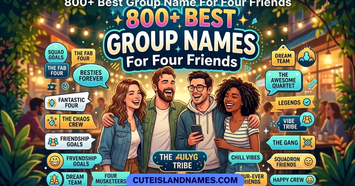 Best Group Name For Four Friends