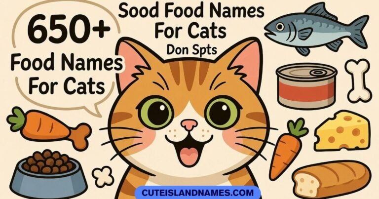 Food Names For Cats