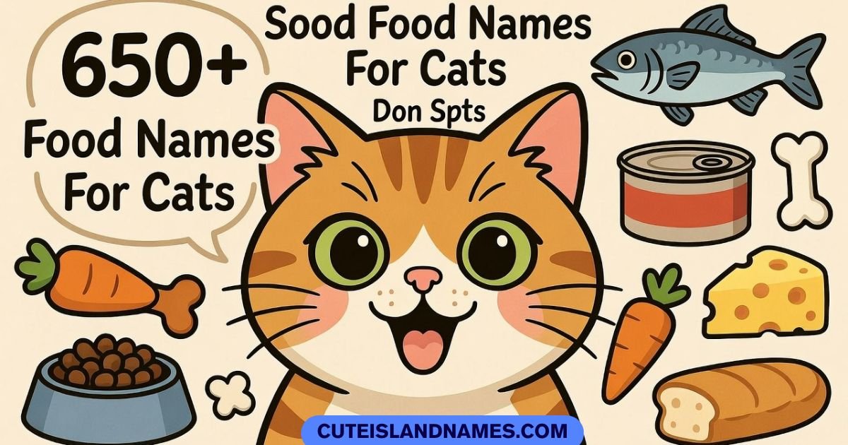 Food Names For Cats
