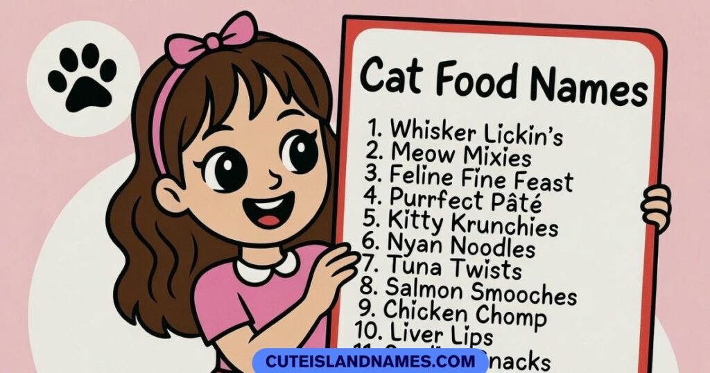 Funny Food Names For Cats Girl