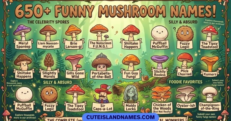 Funny Mushroom Names