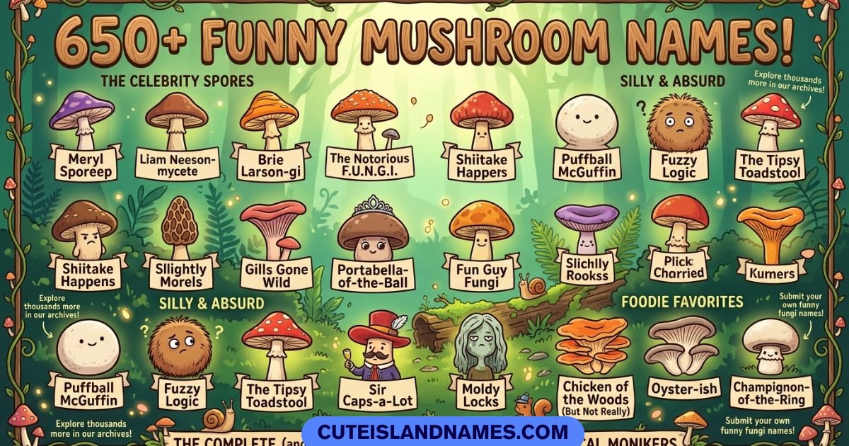 Funny Mushroom Names