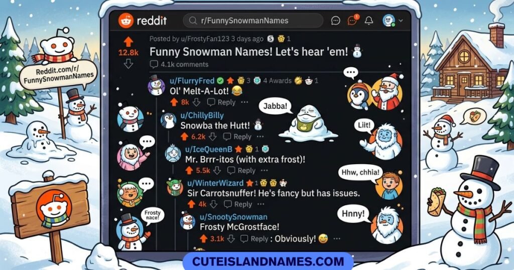 Funny Snowman Names Reddit