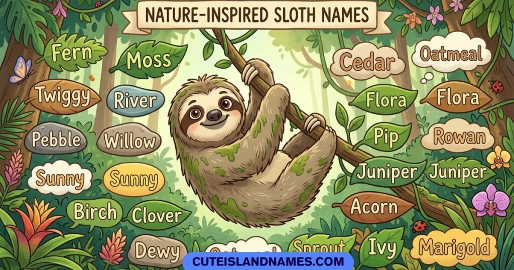 Nature-Inspired Sloth Names