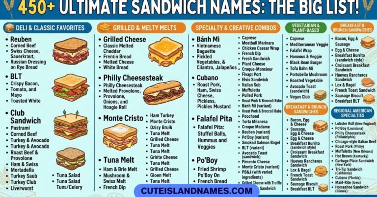 Sandwich Names