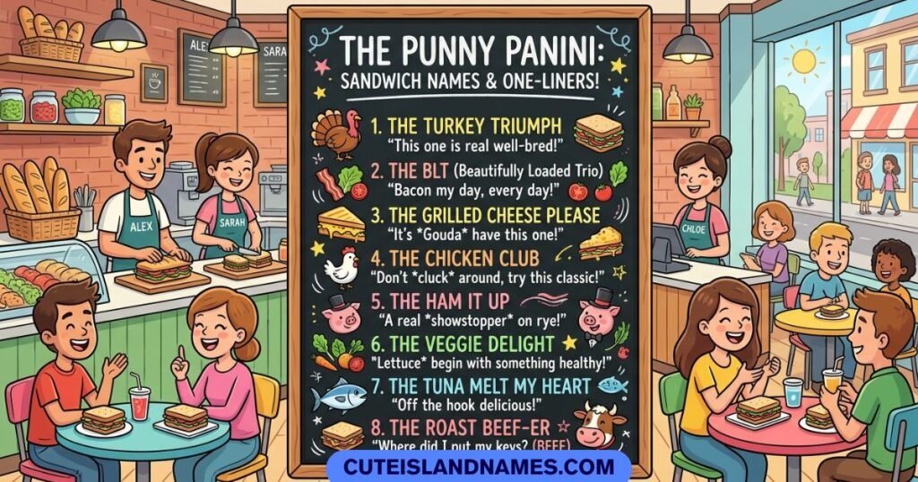 Sandwich Names Puns One-Liners