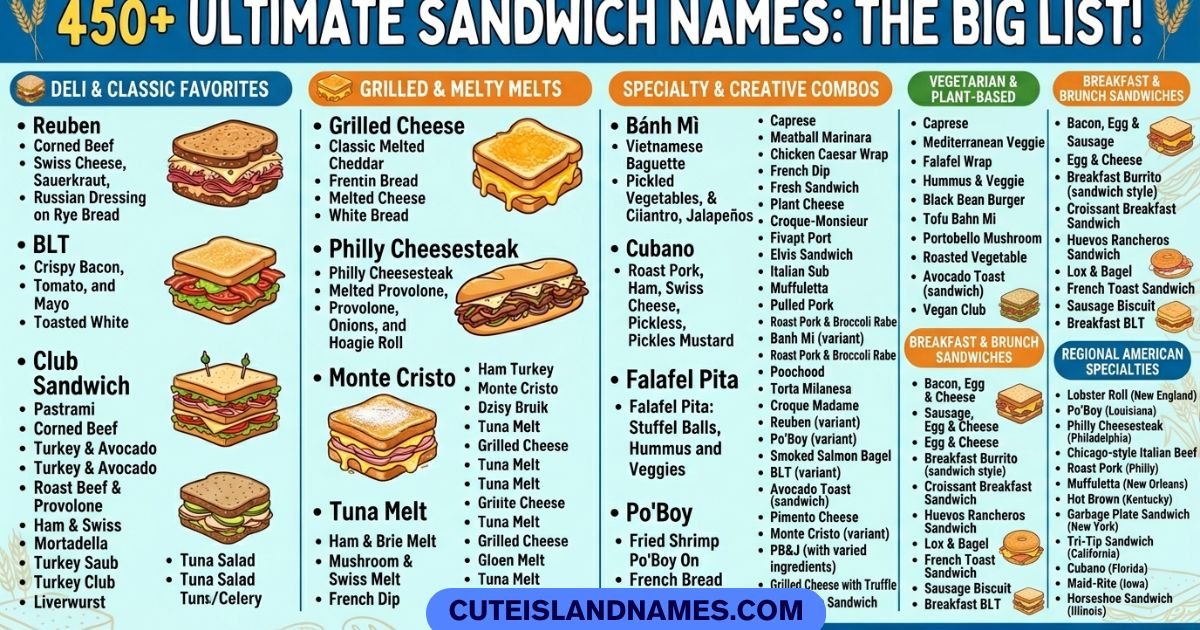 Sandwich Names