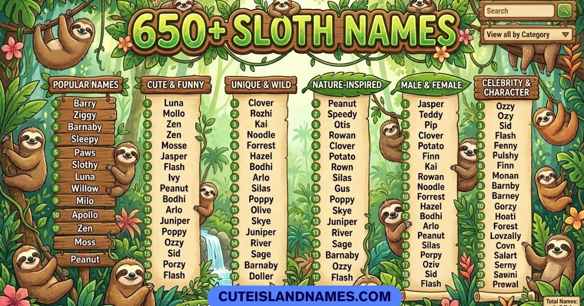 Sloth Names